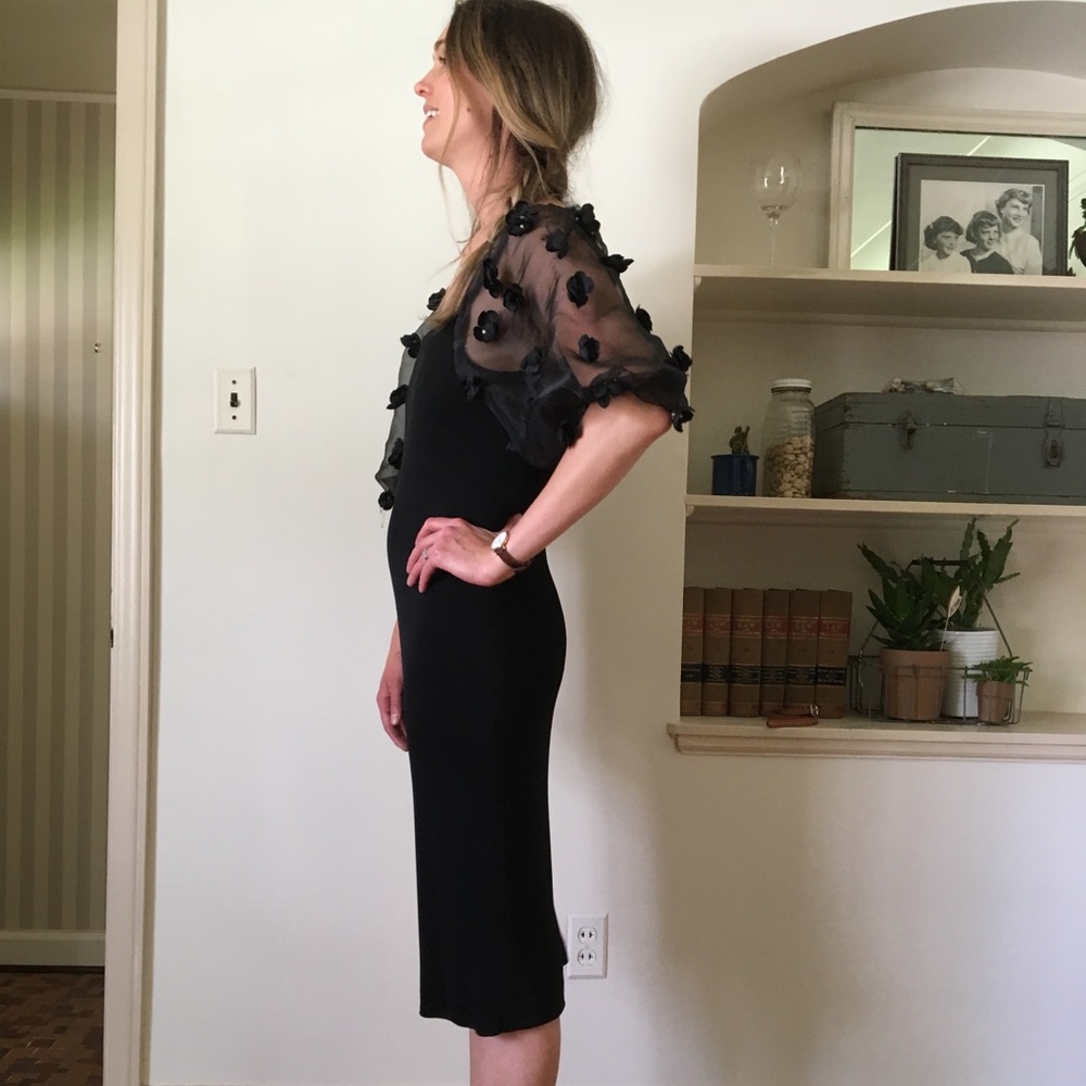 Black Vintage Dress - Picture 3 of 7